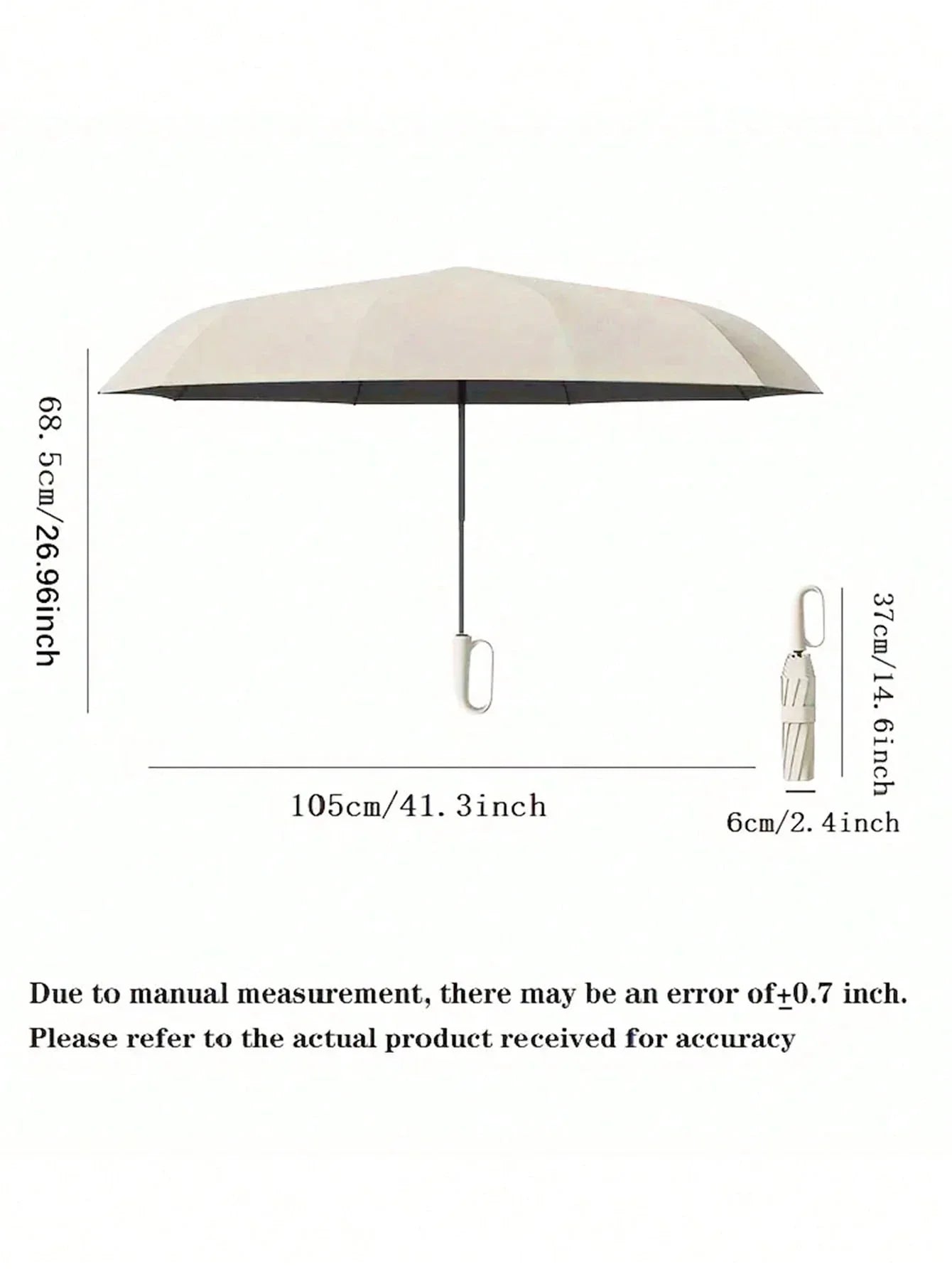 10-Bone Automatic Folding Sun Protection Umbrella