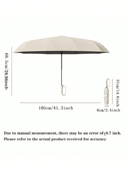 10-Bone Automatic Folding Sun Protection Umbrella