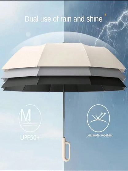 10-Bone Automatic Folding Sun Protection Umbrella