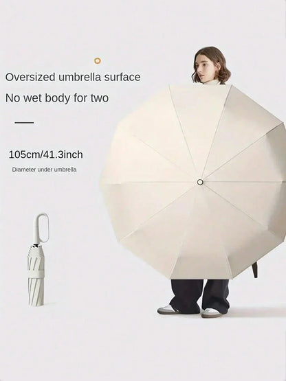 10-Bone Automatic Folding Sun Protection Umbrella