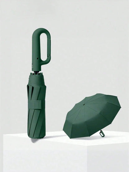 10-Bone Automatic Folding Sun Protection Umbrella
