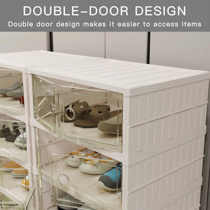 9-Tier Foldable Shoe Cabinet – 36 Pairs Storage Organizer