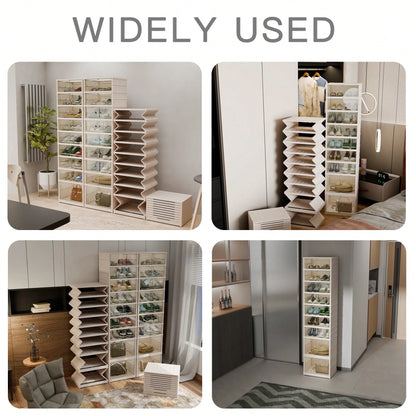 9-Tier Foldable Shoe Cabinet – 36 Pairs Storage Organizer