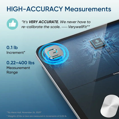 Etekcity Smart Body Fat Scale Bluetooth BMI & Muscle Mass Monitor