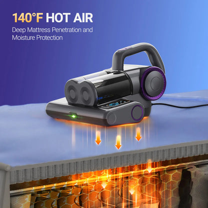 FE-PPO Mattress Vacuum Cleaner with UV-C Light & Powerful Suction