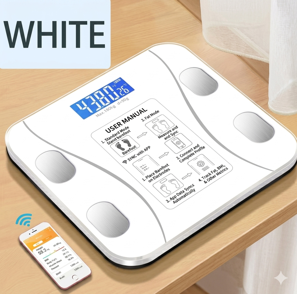 Etekcity Smart Body Fat Scale Bluetooth BMI & Muscle Mass Monitor