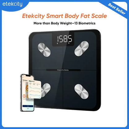 Etekcity Smart Body Fat Scale Bluetooth BMI & Muscle Mass Monitor